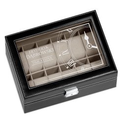 Coffret à montres avec gravure pour un ami pour la Saint-Valentin