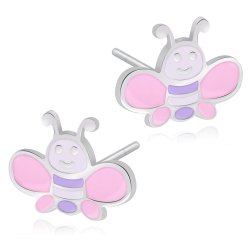 Boucles d'oreilles en argent massif 925 (millièmes) pour une nièce