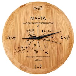 Horloge murale personnalisée pour master prof ingénieur 