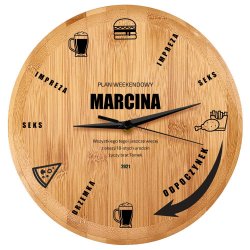 Horloge murale personnalisée pour frère pour ses 18 ans