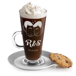 Verre à café personnalisé pour un couple pour l'anniversaire de mariage
