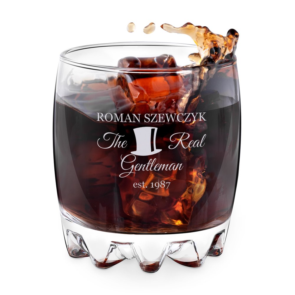 Verre Sylvana avec gravure pour l'anniversaire d'un gentleman