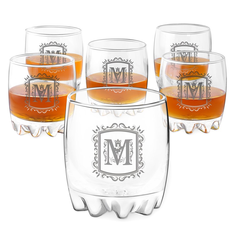 6 verres Sylvana avec gravure pour un gentleman