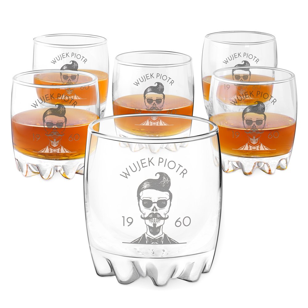 6 verres Sylvana avec gravure pour tonton