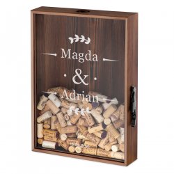 Boîte à bouchons personnalisée pour un couple