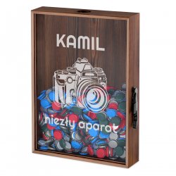 Boîte à bouchons personnalisée pour un photographe