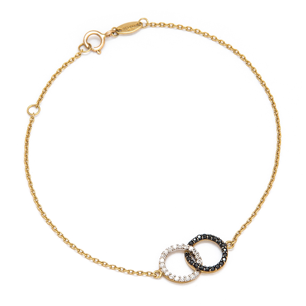 Bracelet en or 8 carats personnalisé pour une femme