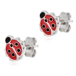 Boucles d'oreilles en argent massif 925 (millièmes) pour une petite fille