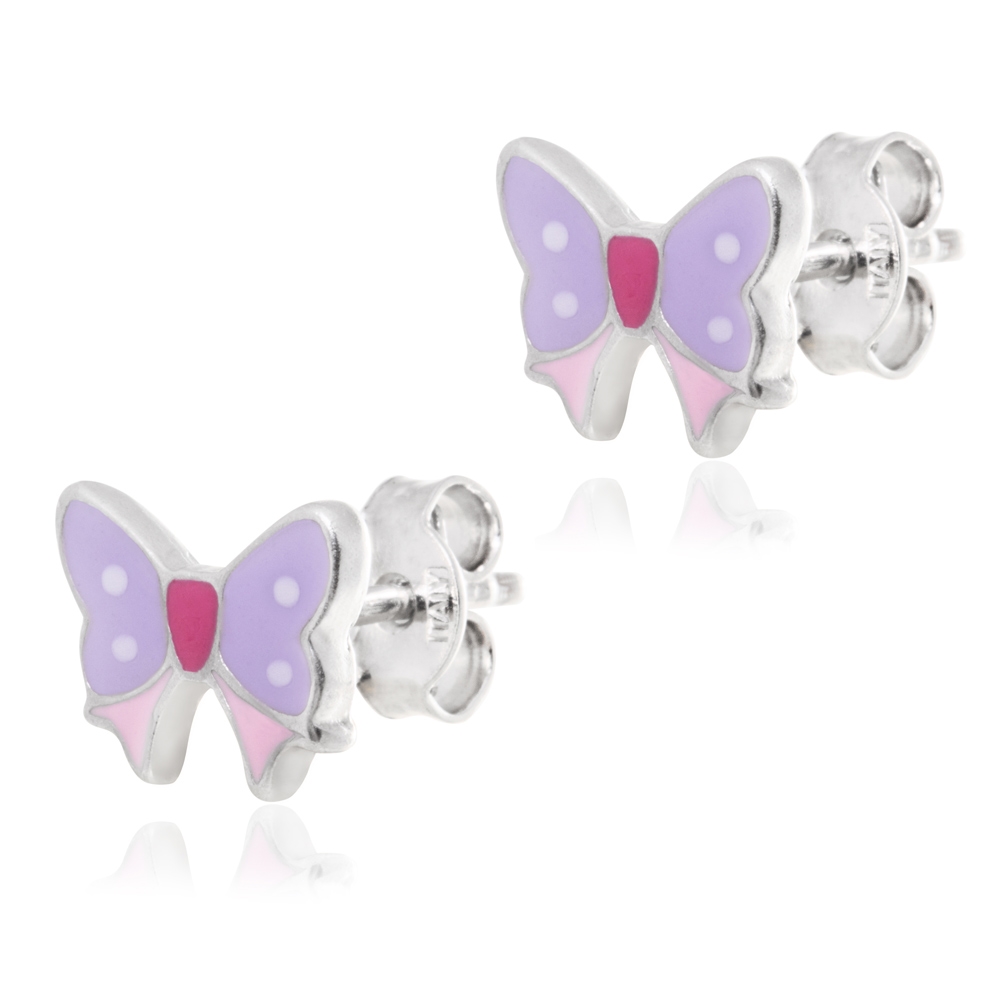 Boucles d'oreilles en argent massif 925 (millièmes) pour une nièce