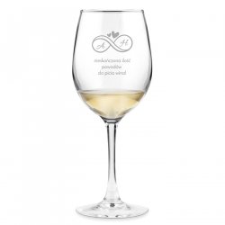 Verre à vin avec gravure pour un couple exceptionnel