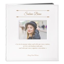 Album photo avec fenêtre et impression pour femme
