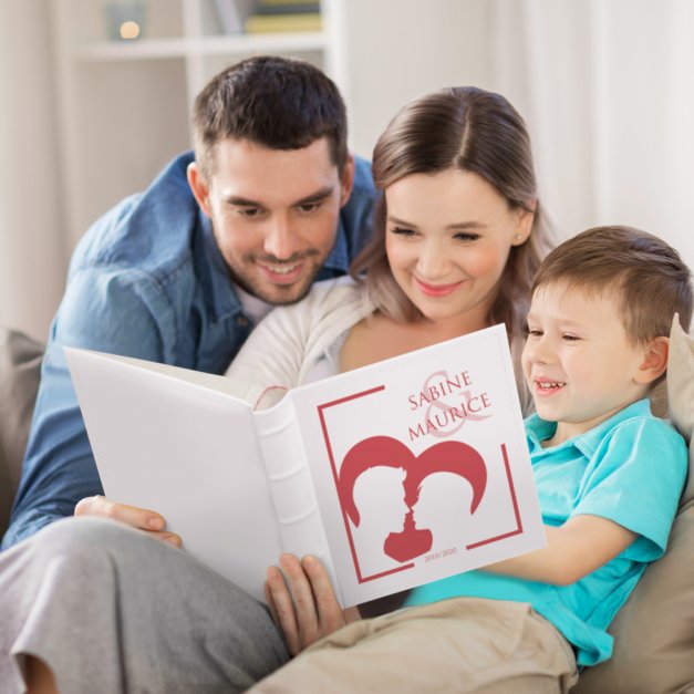 Album photo avec personnalisation pour parents pour l'anniversaire de mariage