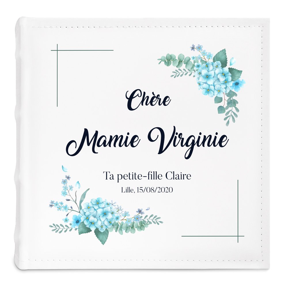 Album photo avec personnalisation pour l'anniversaire d'une mamie