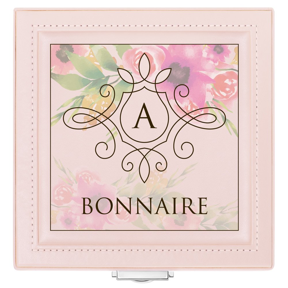 Coffret à bijoux rose avec impression pour elle pour son anniversaire 