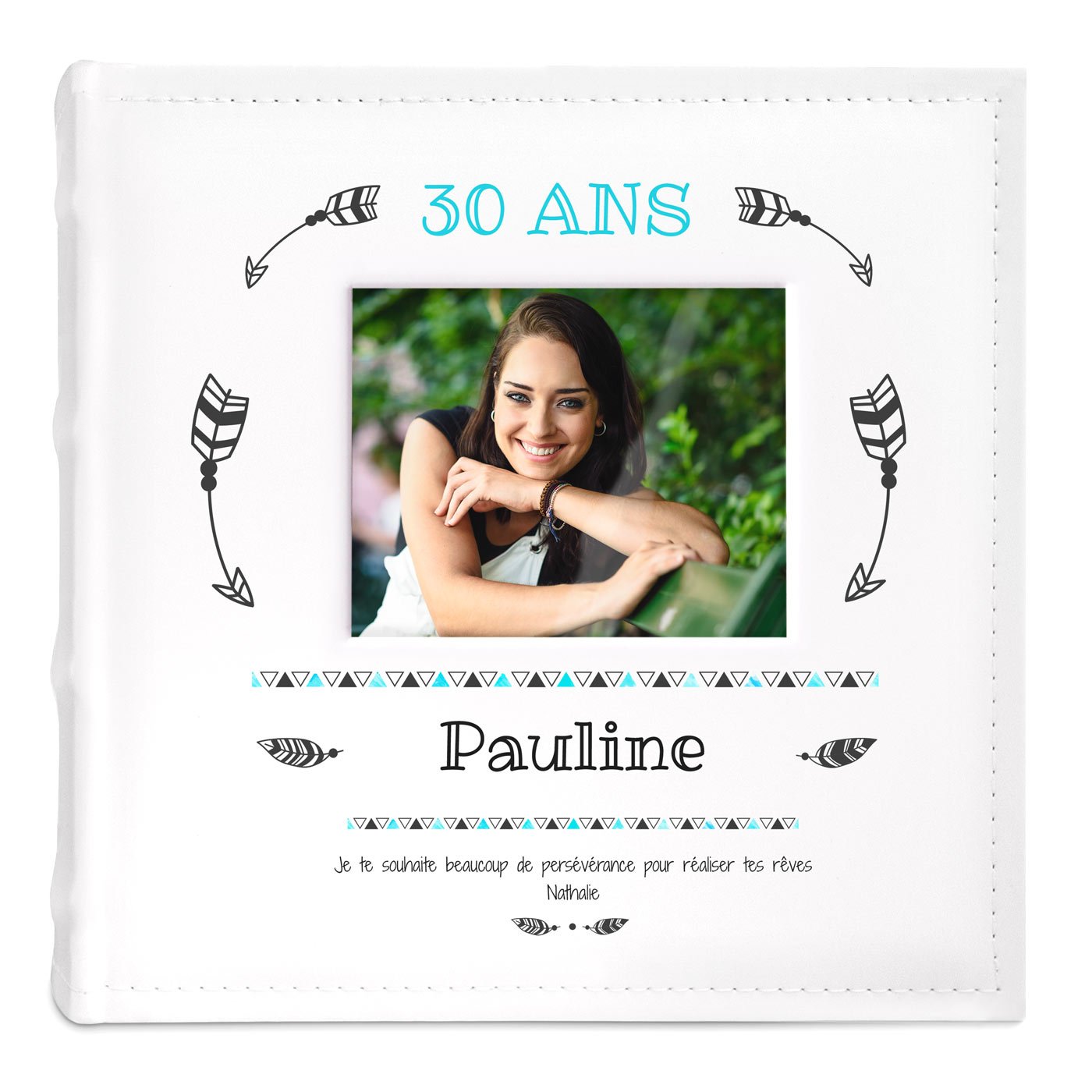 Album Photo avec fenêtre photo et impression pour amie 30 ans anniversaire