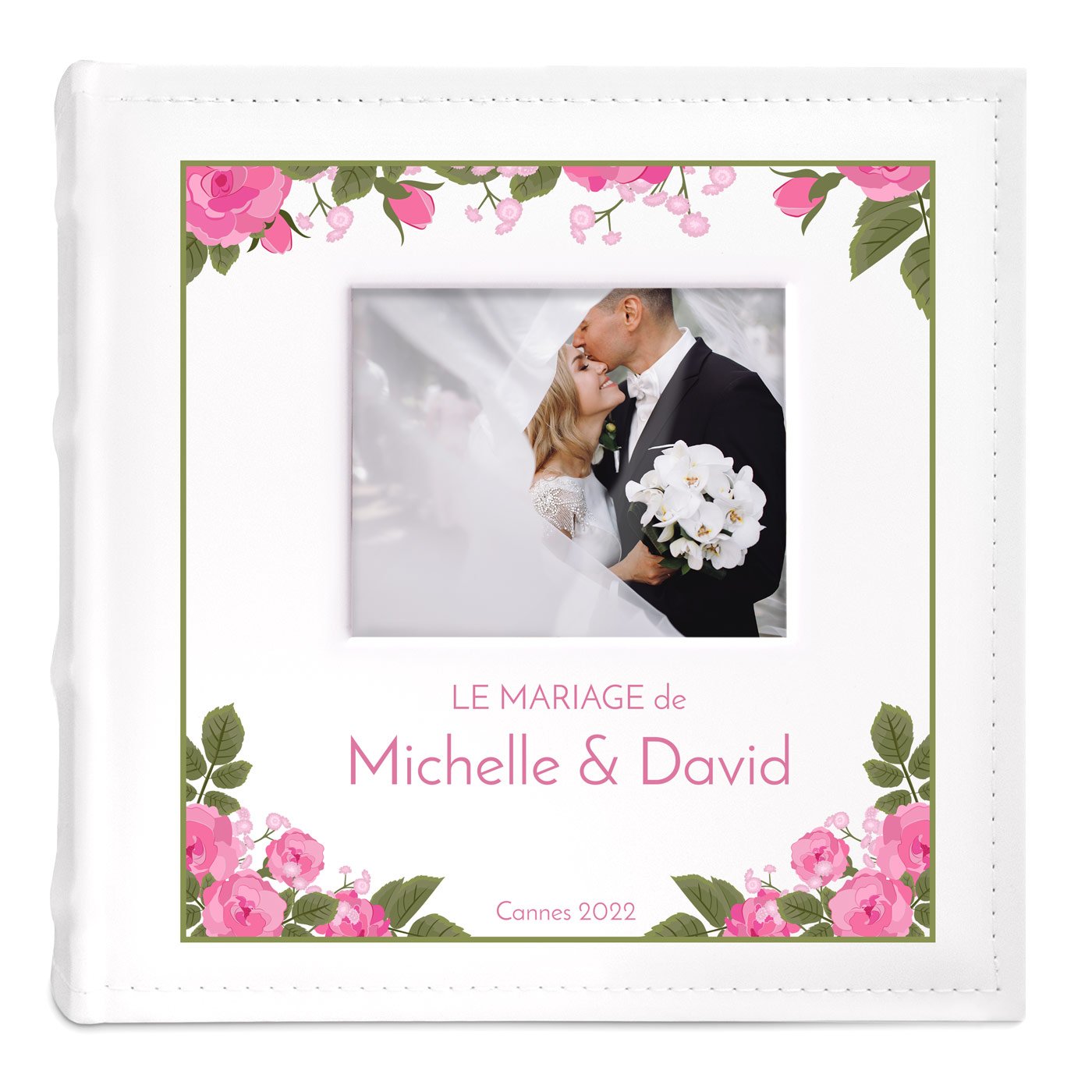 Album Photo avec fenêtre photo et impression pour couple mariage
