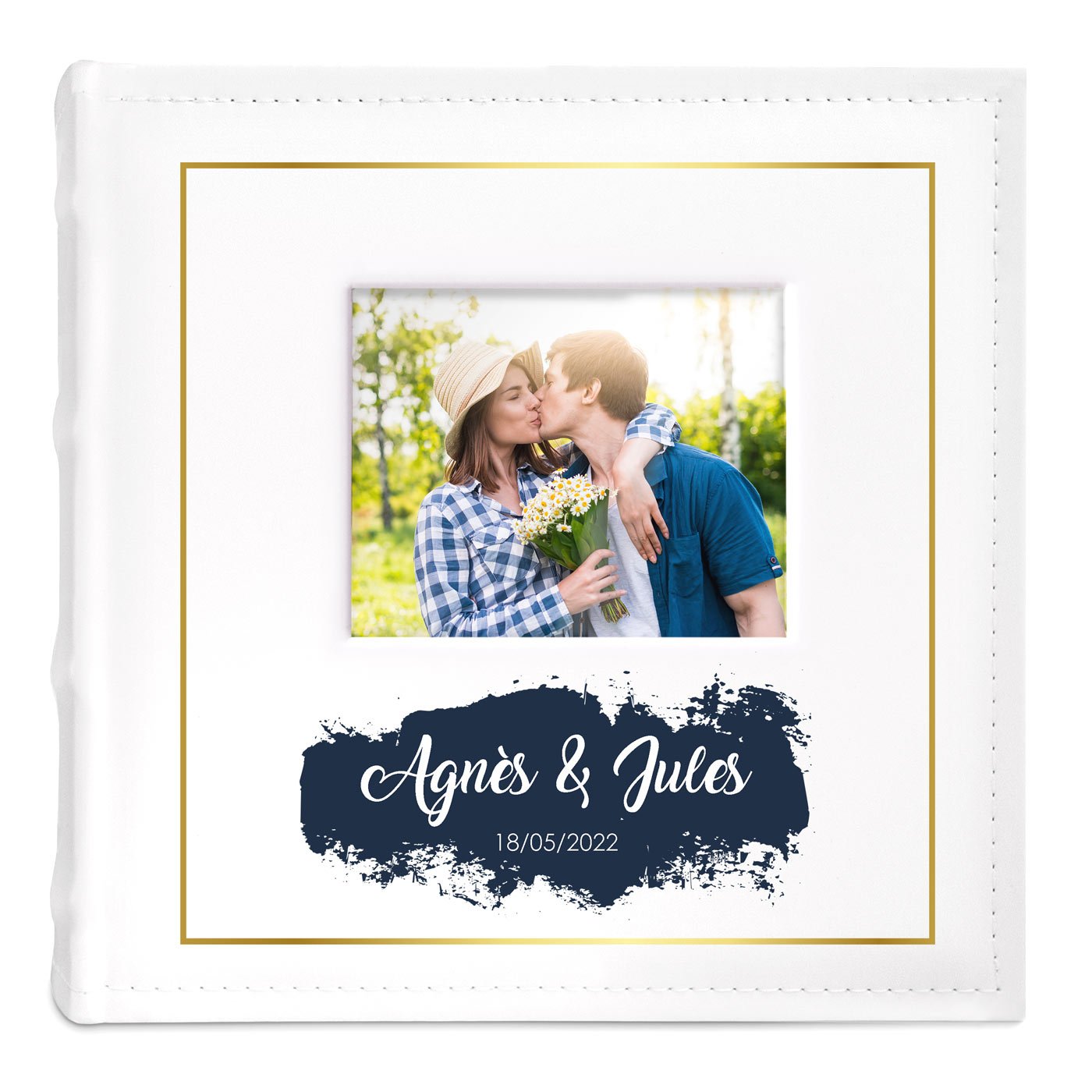 Album Photo avec fenêtre photo et impression pour couple mariage anniversaire