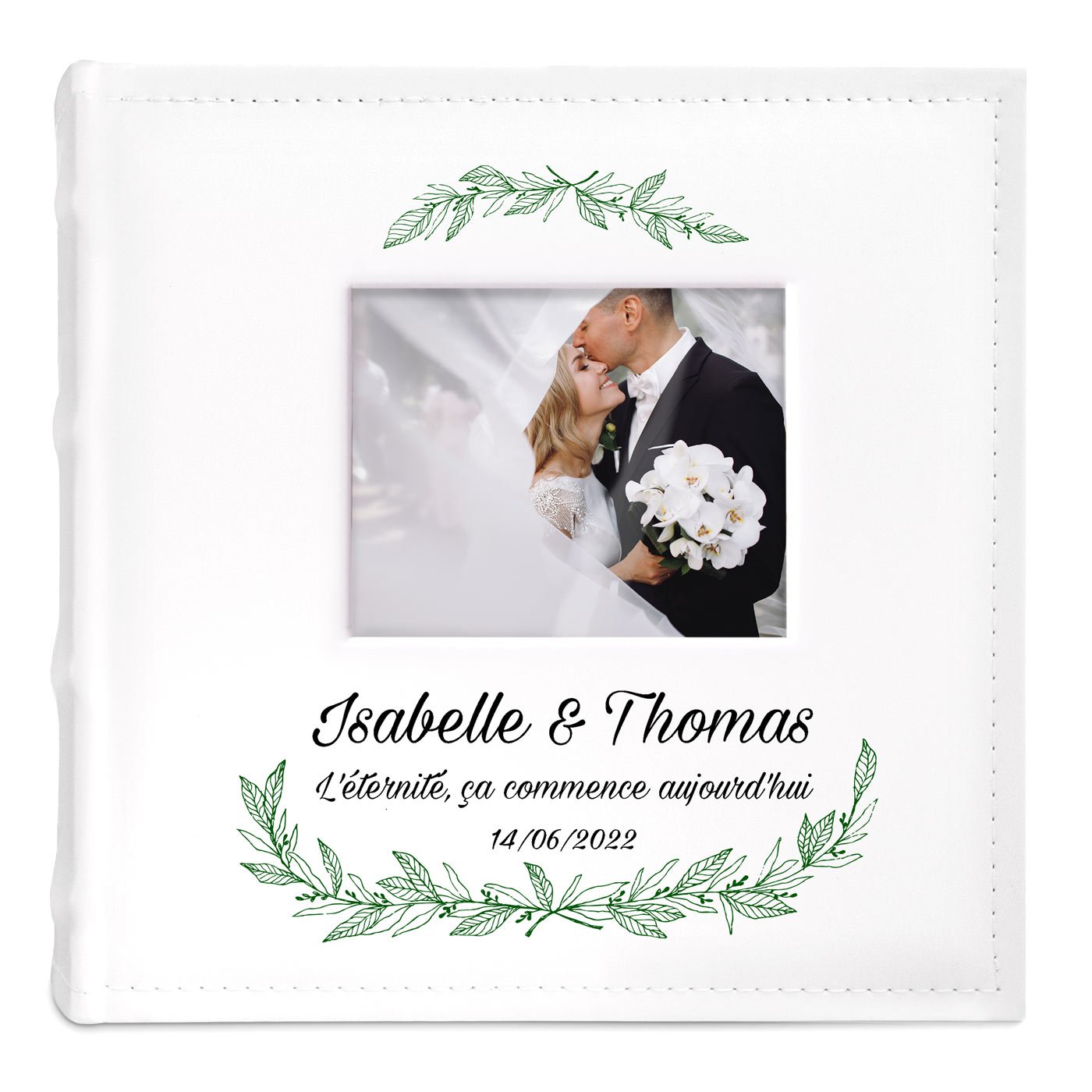 Album Photo avec fenêtre photo et impression pour couple mariage