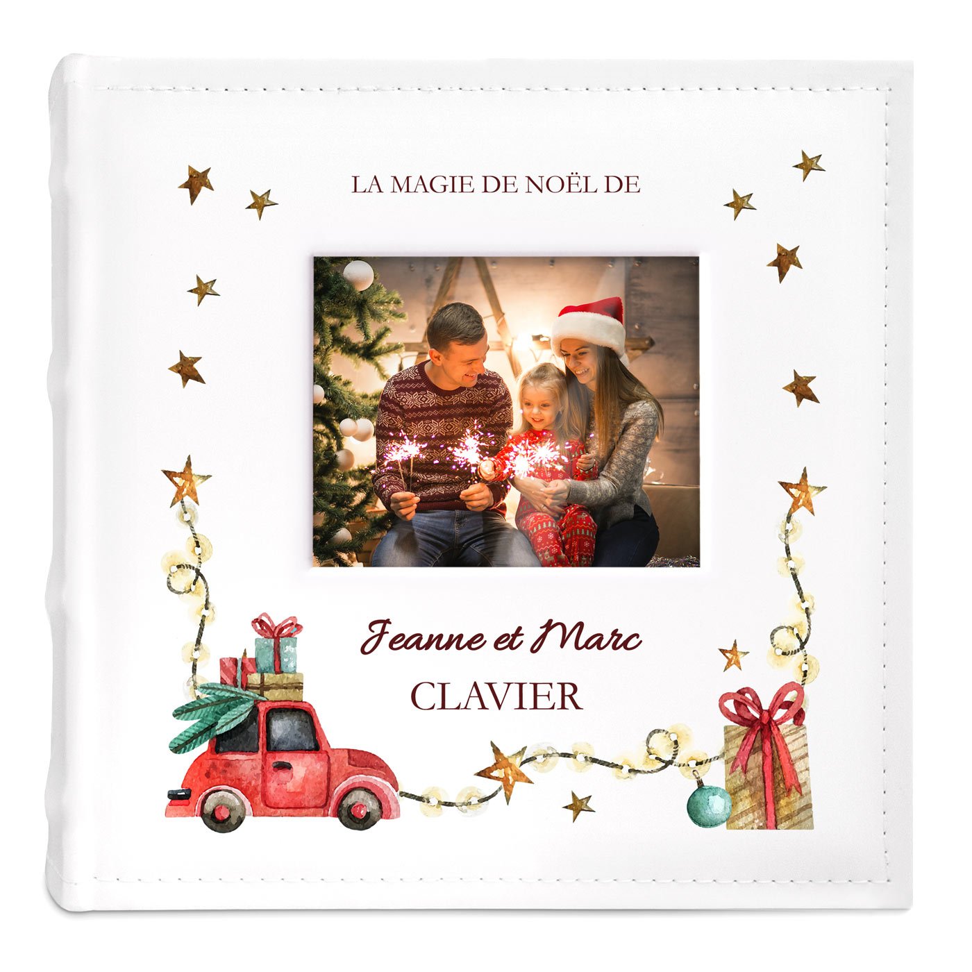 Album Photo avec fenêtre photo et impression pour couple noel