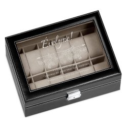 Coffret à montres personnalisé pour une femme pour son anniversaire