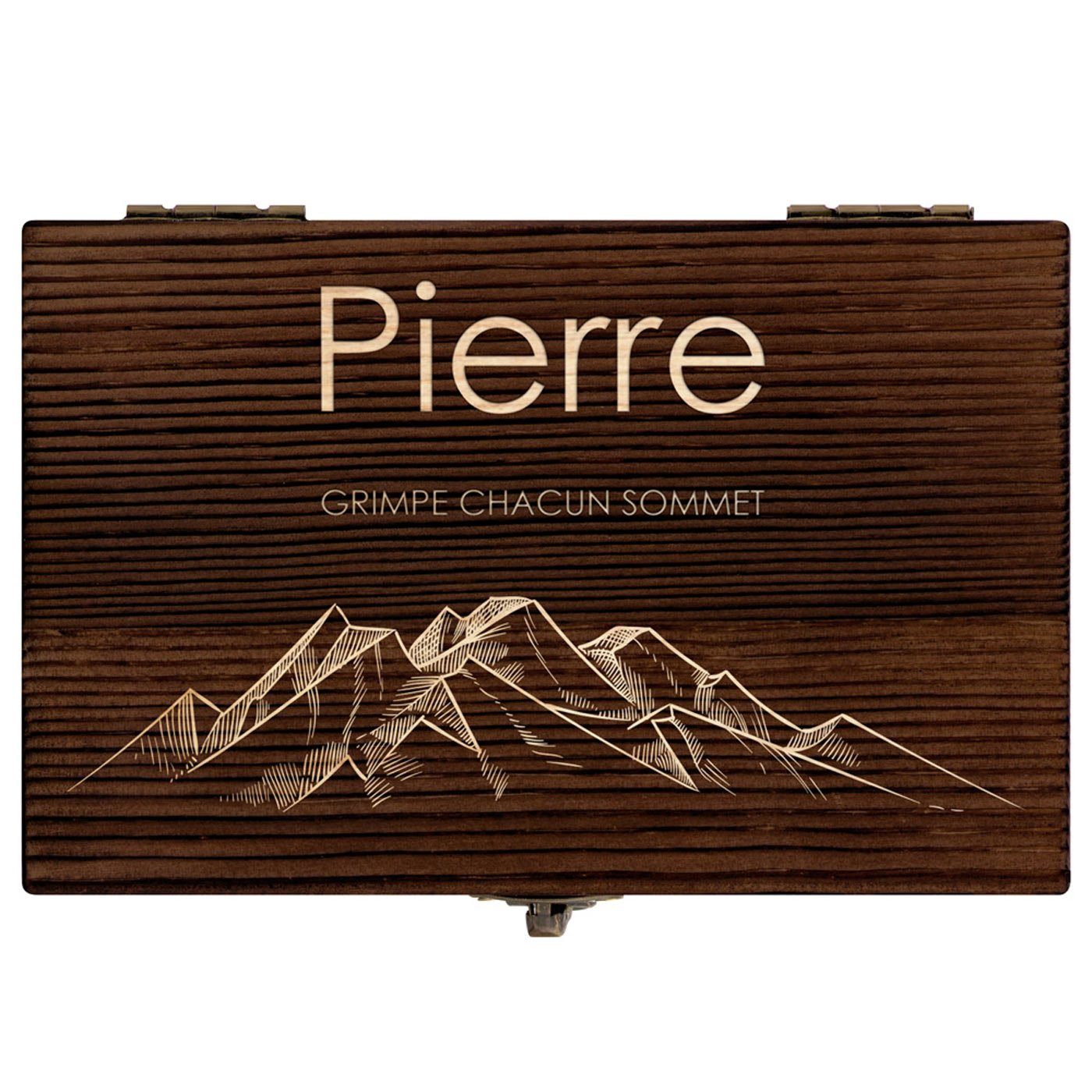 Pierres à whisky dans une boîte en bois avec gravure pour l'anniversaire d'un homme