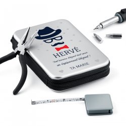 Boîte à outils personnalisée pour un homme élégant
