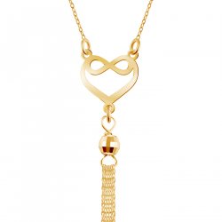 Collier en or 8 carats avec gravure pour une épouse
