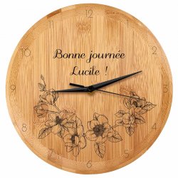Horloge murale personnalisée pour tante