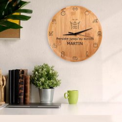 Horloge murale personnalisée pour athlète