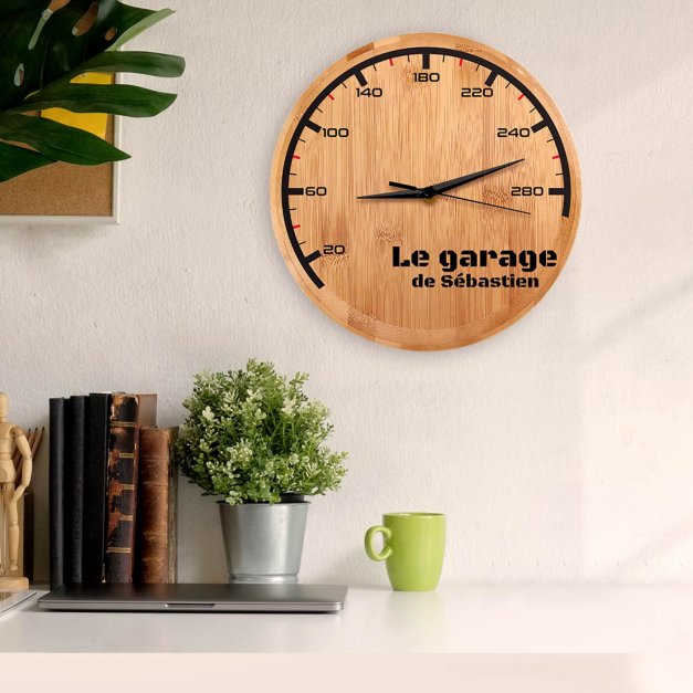 Horloge murale personnalisée pour mécanicien