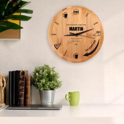 Horloge murale personnalisée pour frère pour ses 18 ans