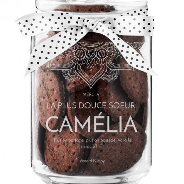 Pot à biscuits personnalisé pour la témoin et demoiselle d'honneur