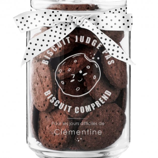 Pot à biscuits et cookies avec gravure pour nièce sœur amie