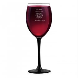 Verre à vin ONYX avec gravure pour épouse pour anniversaire