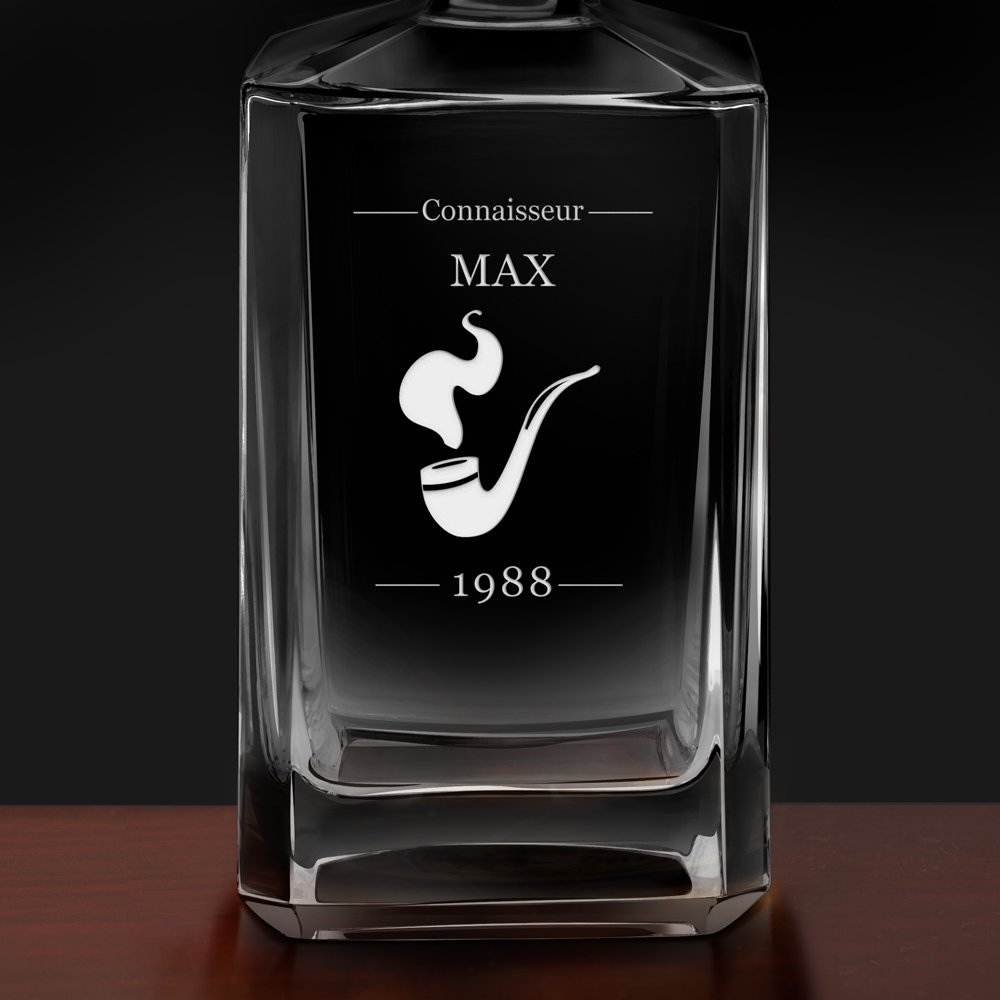 Carafe à whisky Bourbon avec gravure pour homme pour anniversaire