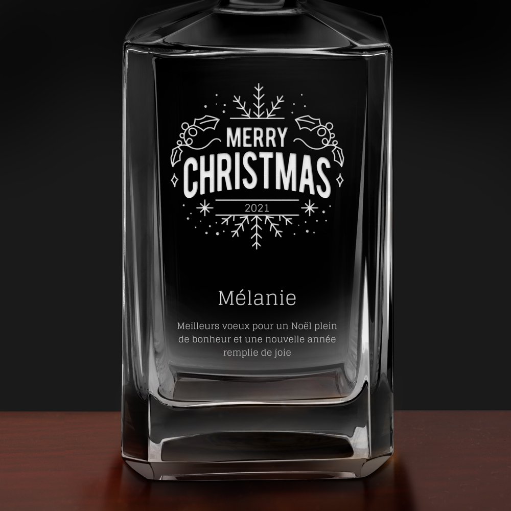 Carafe à whisky Bourbon avec gravure pour femme pour Noël