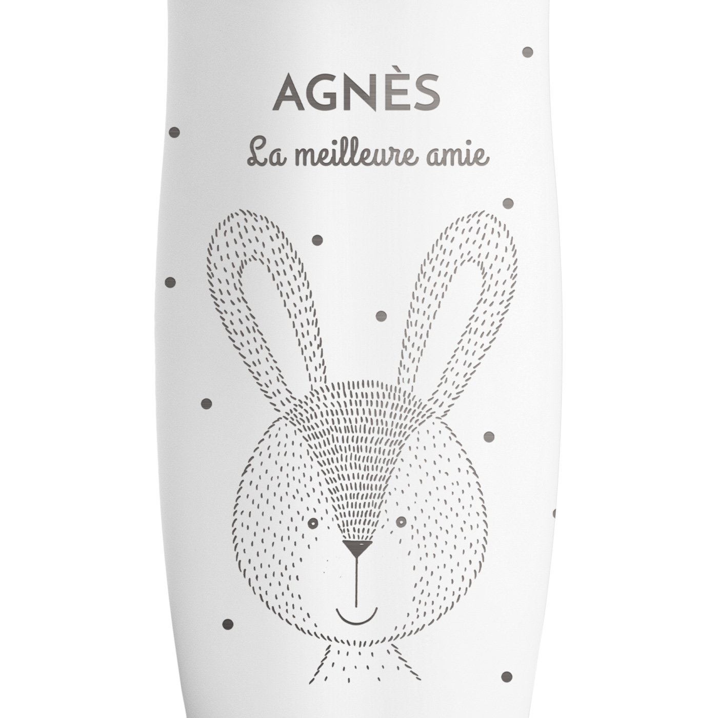 Mug de voyage blanc personnalisé avec fermeture Quick-Press pour une meilleure amie pour la Saint-Valentin