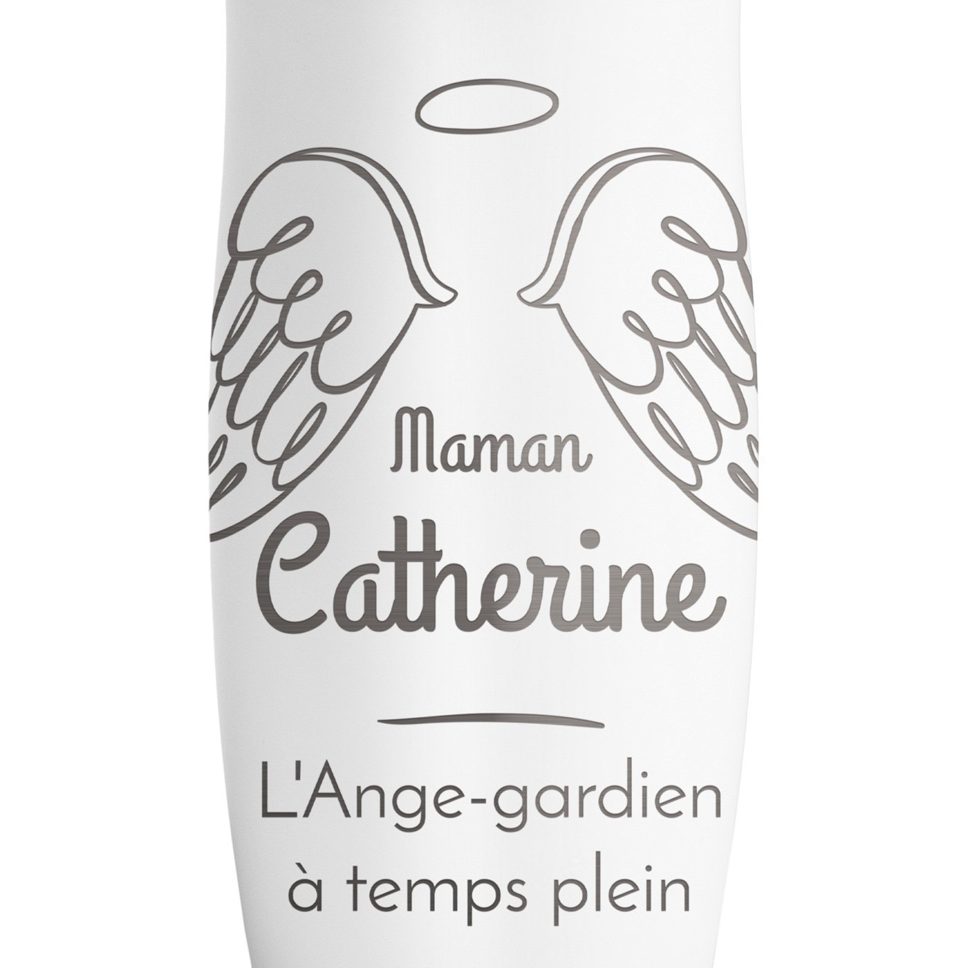 Mug Isotherme blanc personnalisé avec fermeture Quick-Press pour la fête des mères