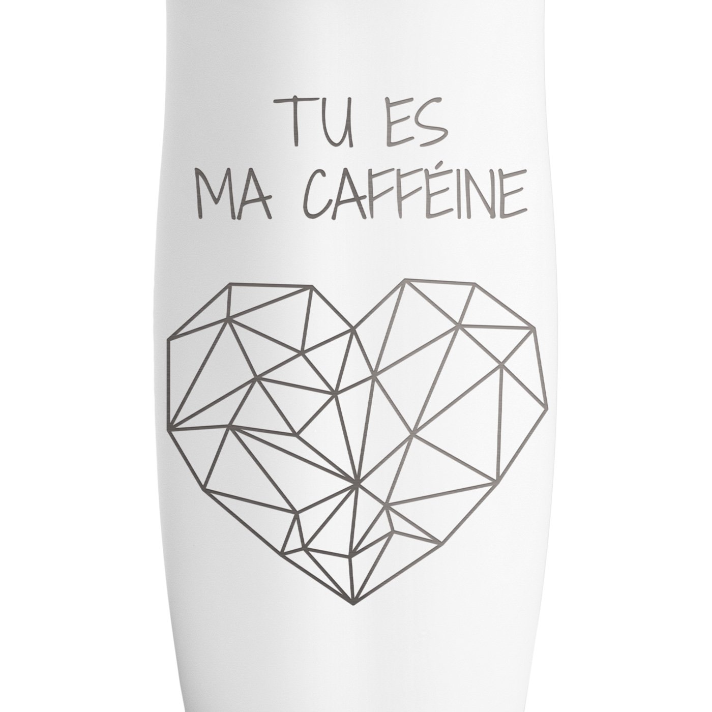 Mug Isotherme blanc personnalisé avec fermeture Quick-Press pour un homme pour la Saint-Valentin