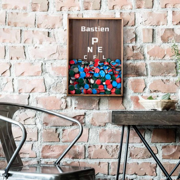 Boîte à bouchons personnalisée pour beau-frère