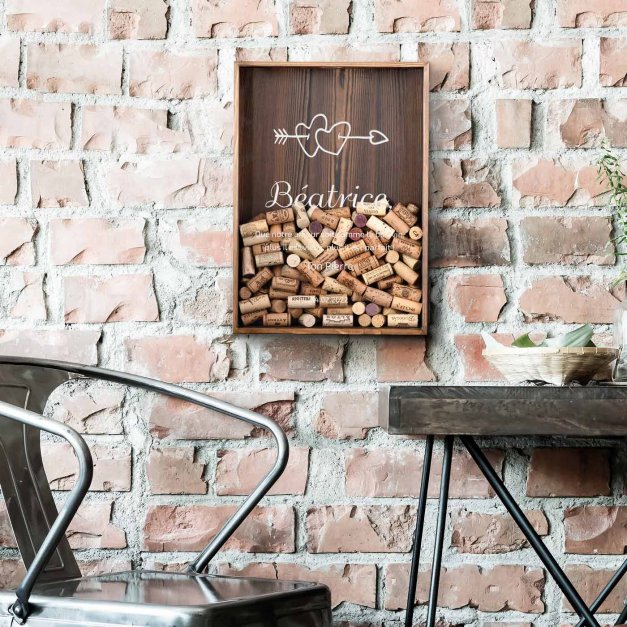 Boîte à bouchons personnalisée pour la fiancée