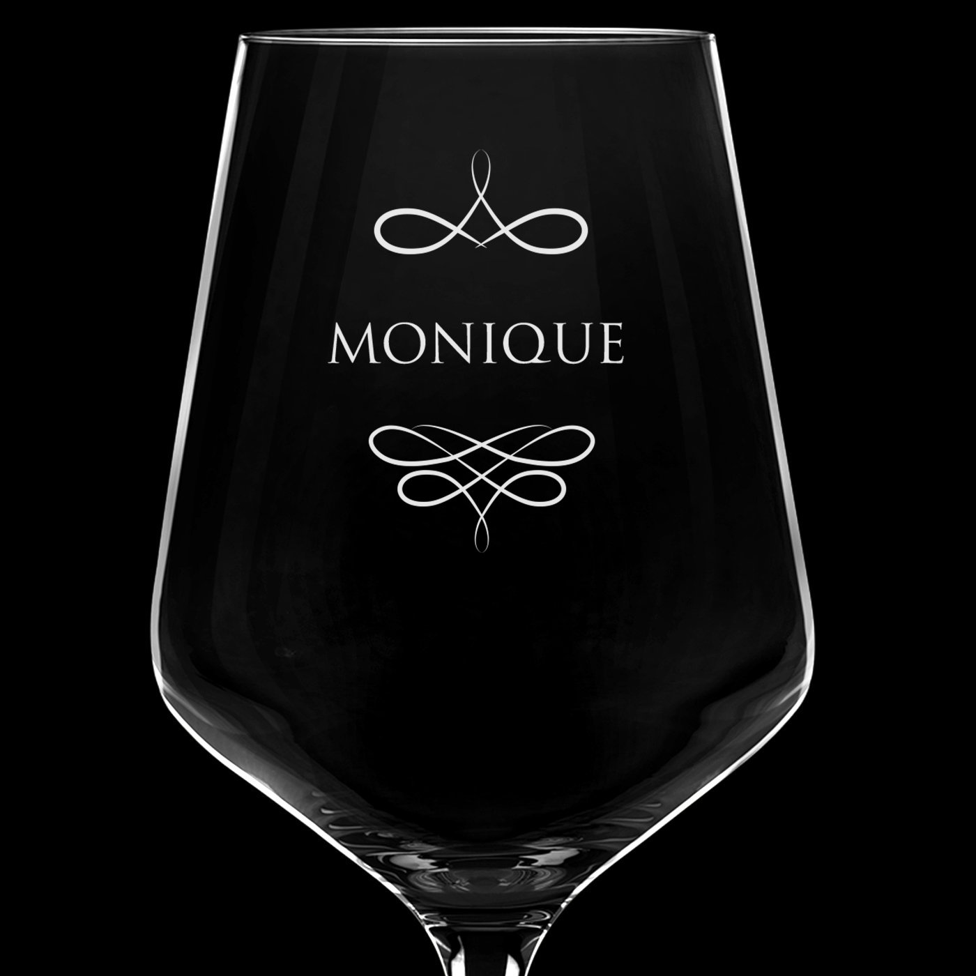 Verre à vin taille XL avec gravure pour l'anniversaire d'une amie