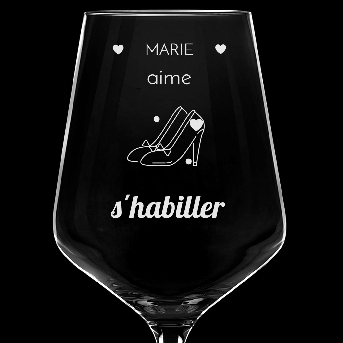 6 verres à vin taille XL avec gravure pour meilleure amie pour enterrement de vie de jeune fille
