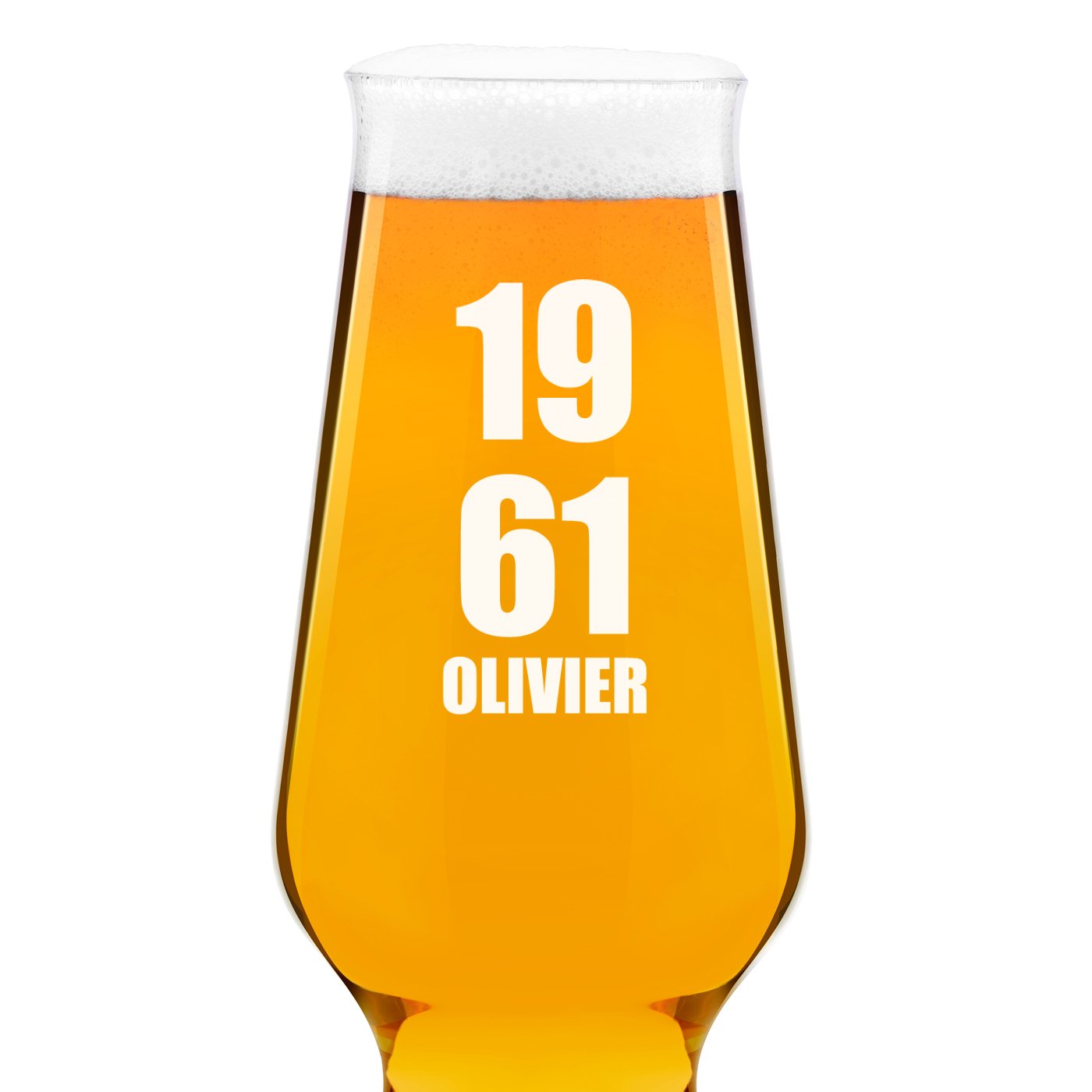 Ensemble de 6 verres à bière avec gravure Krosno Splendour pour homme pour 50 ans