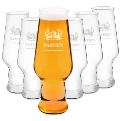 Ensemble de 6 verres à bière avec gravure Krosno Splendour pour lui guerrier