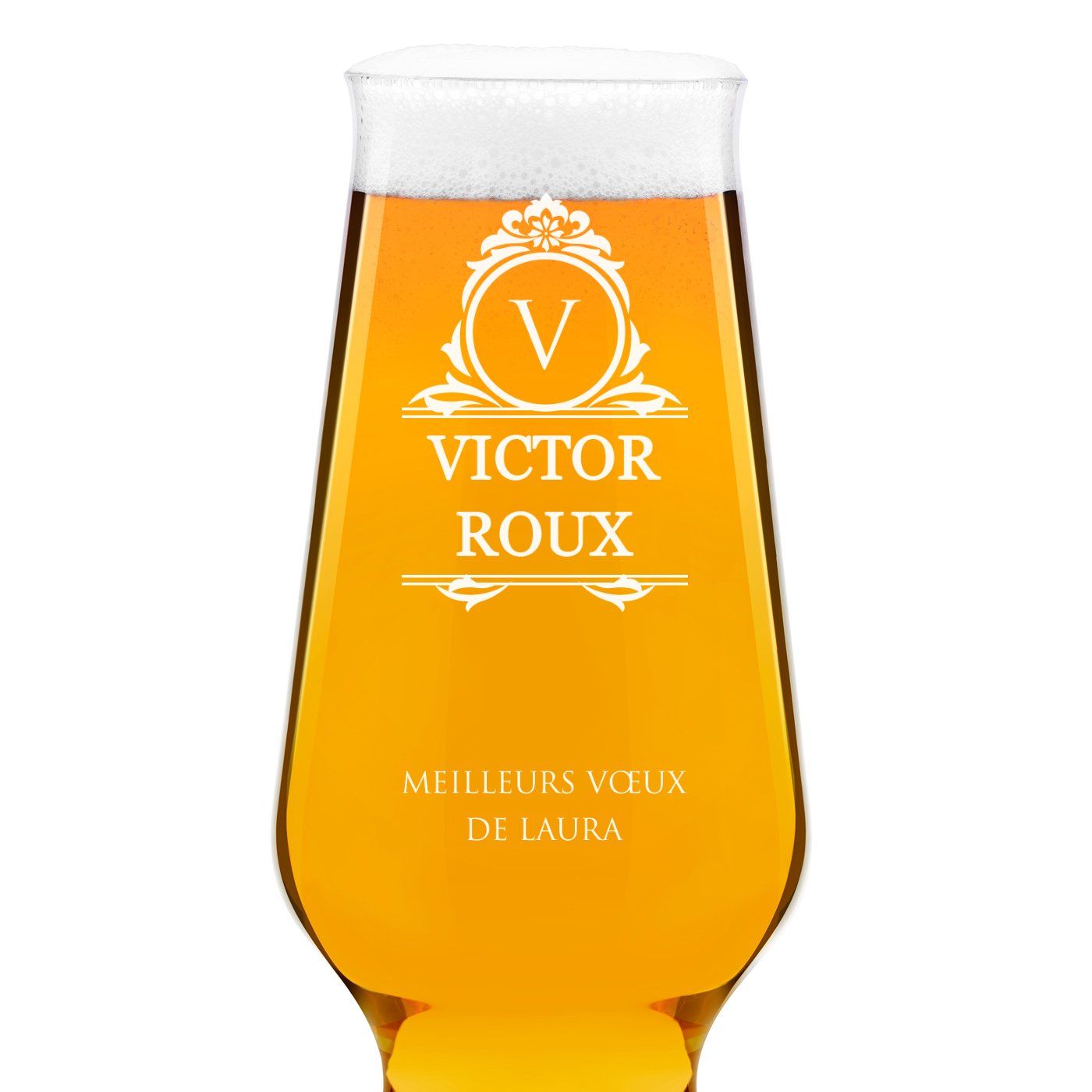 Ensemble de 6 verres à bière avec gravure Krosno Splendour pour lui 