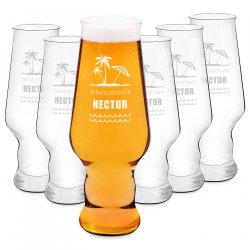 Ensemble de 6 verres à bière avec gravure Krosno Splendour pour homme fan de repos