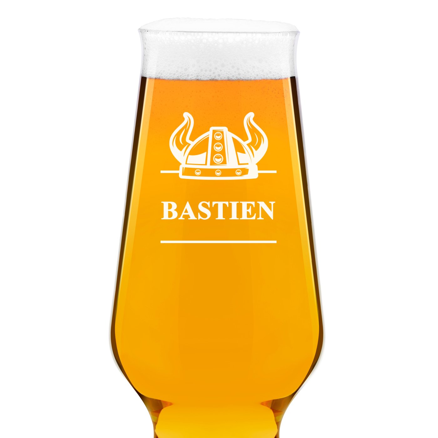 Verre à bière Krosno Splendour avec gravure pour lui guerrier