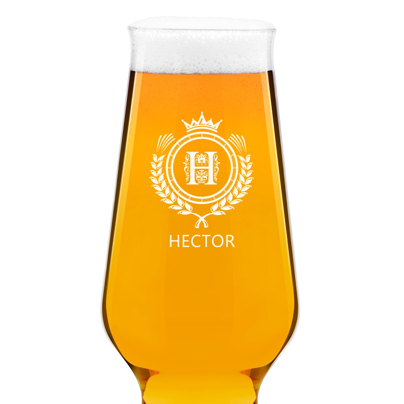 Verre à bière Krosno Splendour avec gravure pour lui au design simple
