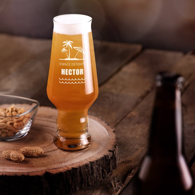 Verre à bière Krosno Splendour avec gravure pour homme fan de repos